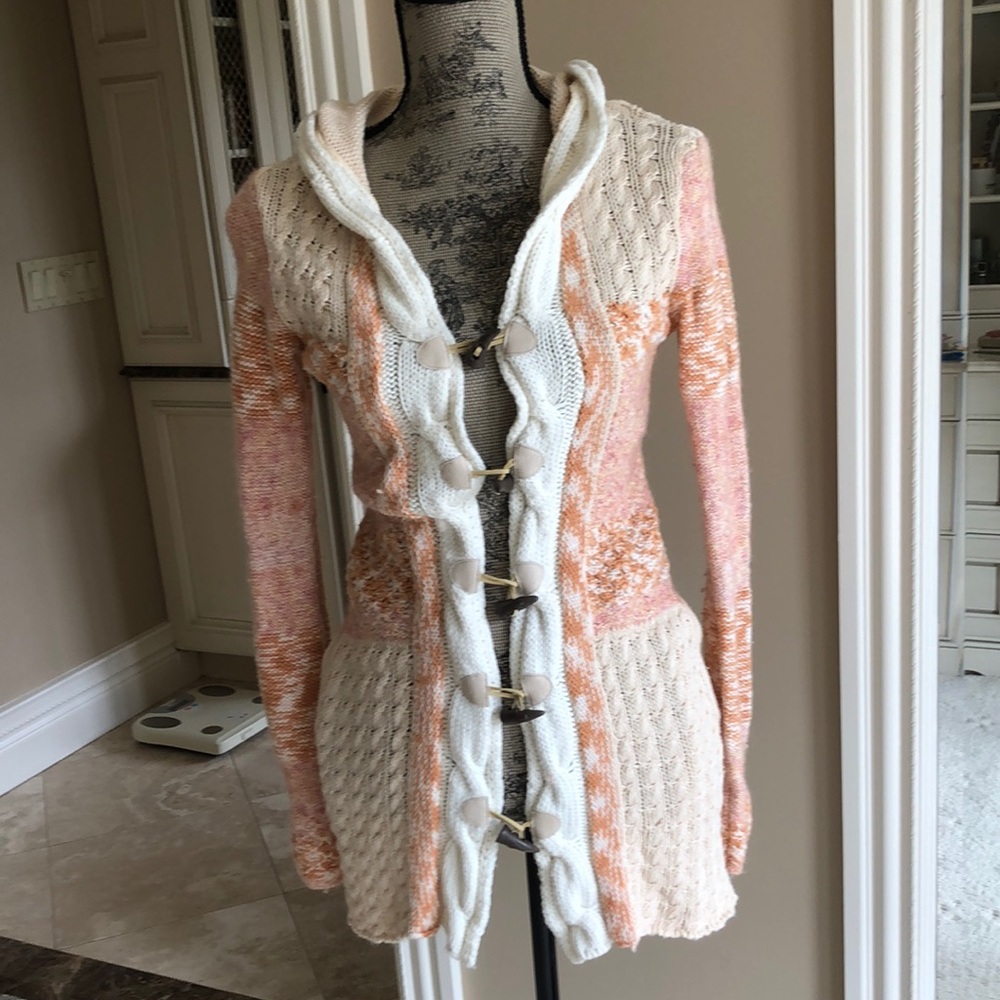 Free people hooded sweater jacket